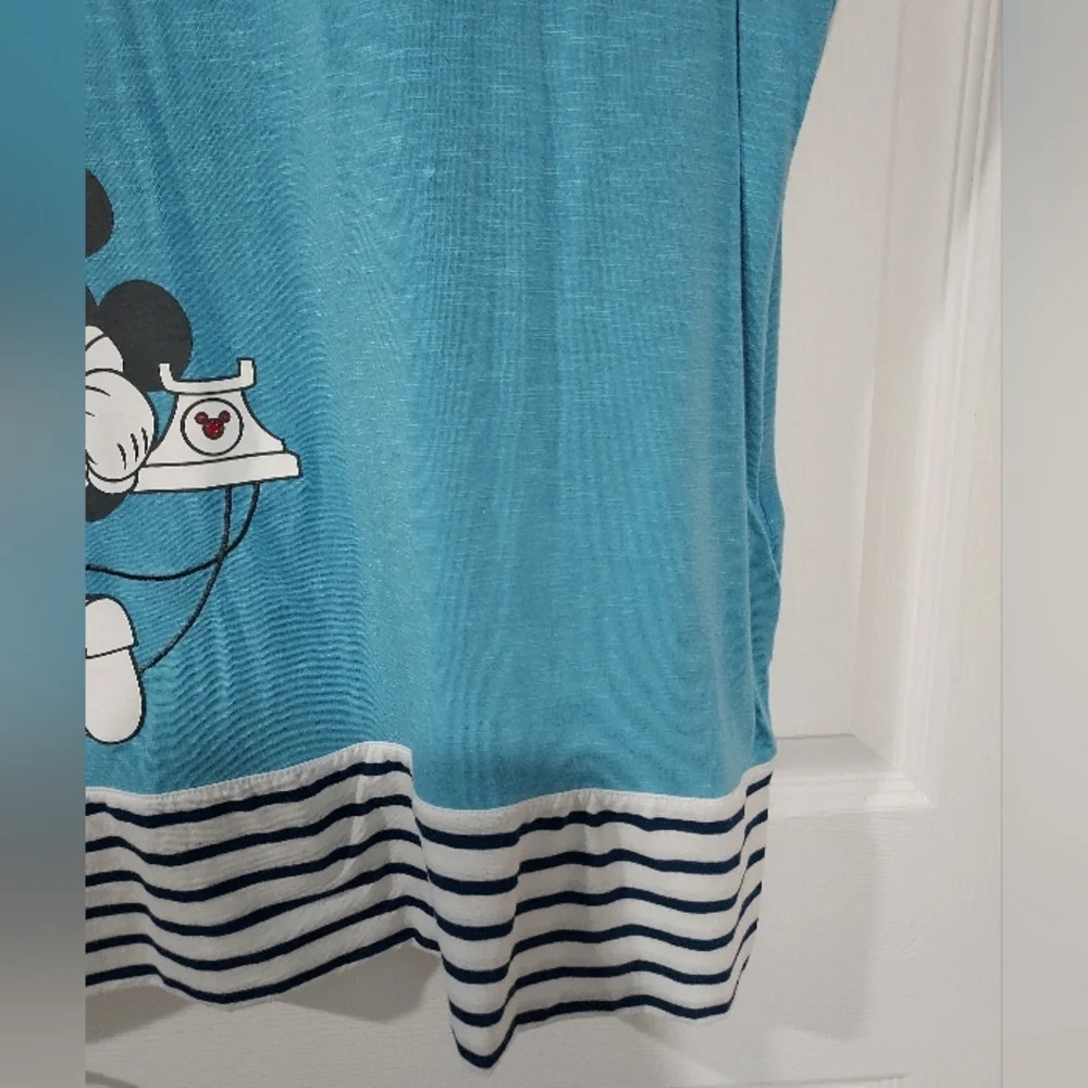 Disney Parks Minnie and Mickey Mouse On the Phone Short Sleeve Shirt Size XL - Picture 9 of 11
